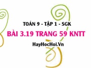 Bài 3.19 Toán 9 tập 1 SGK Kết nối tri thức